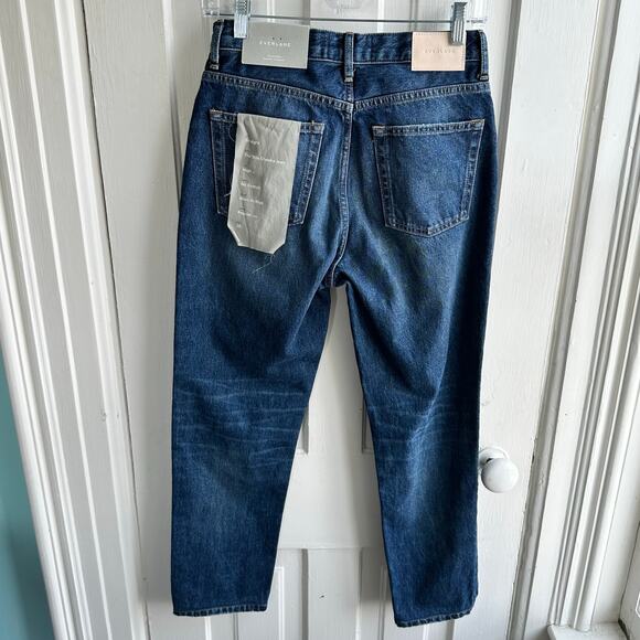 Everlane The 90s Cheeky Jean Straight Leg Ripped Knee NWT - Picture 6 of 11